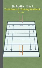 3D Rugby 2 in 1 Tacticboard and Training Book