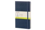 Moleskine Sapphire Blue Large Plain Notebook Hard