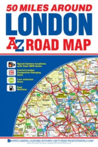 50 Miles Around London Road Map