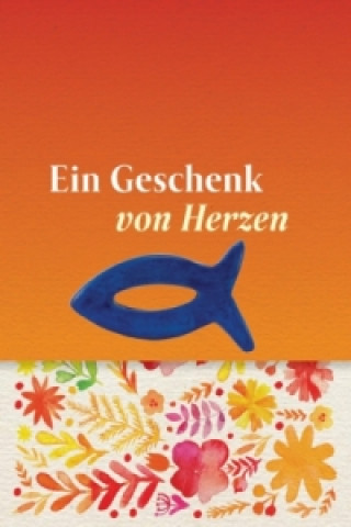 Ein Geschenk von Herzen, mit Speckstein-Fisch blau