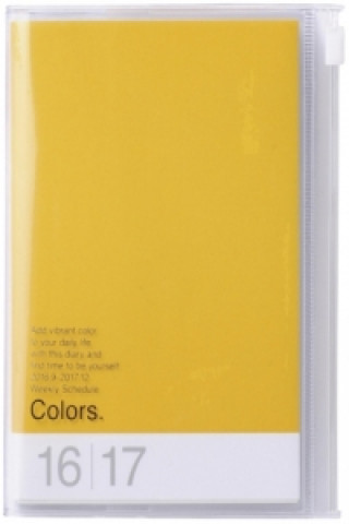 MARK'S Taschenkalender A6 vertikal, COLORS, Yellow 2016/2017