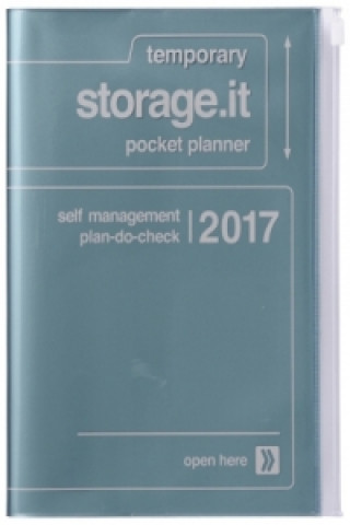MARK'S Taschenkalender A5 vertikal, Storage.it, Metallic blue 2016/2017