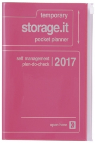 MARK'S Taschenkalender A5 vertikal, Storage.it, Neon pink 2016/2017