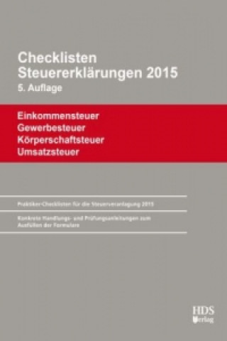 Checklisten Steuererklärungen 2015