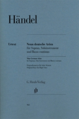 Händel, Georg Friedrich - Neun deutsche Arien für Sopran, Soloinstrument und Basso continuo