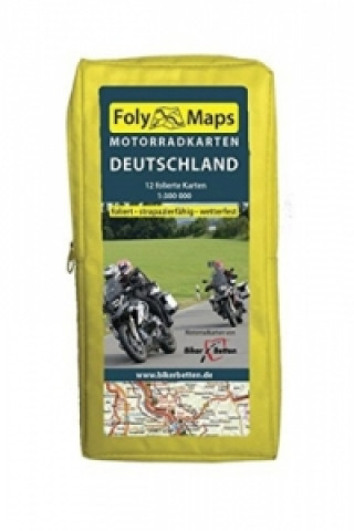 Biker Betten Motorradkarten Deutschland Set, 12 Bl.