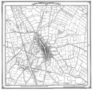 Northallerton 1854 Map