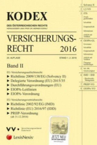 KODEX Versicherungsrecht Band II 2016