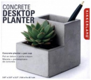 Small Concrete Desktop Planter