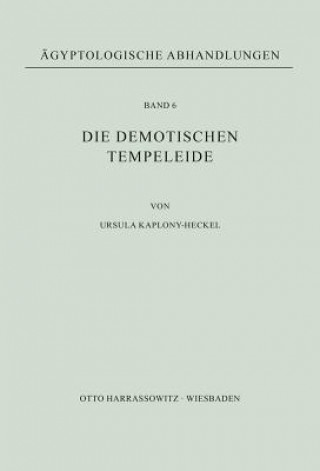 Die demotischen Tempeleide
