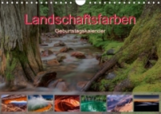 Landschaftsfarben - Geburtstagskalender (Wandkalender 2017 DIN A4 quer)