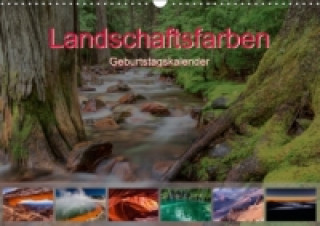 Landschaftsfarben - Geburtstagskalender (Wandkalender 2017 DIN A3 quer)