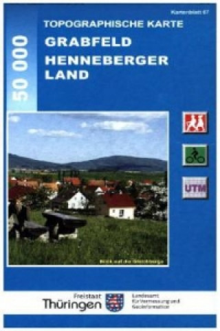 Topographische Karte LVA Thüringen Freizeitkarten, Grabfeld Henneberger Land
