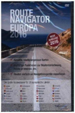 RouteNavigator Europa 2016, 1 DVD-ROM