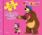Máša a medveď - Maliarka Máša - Kniha s puzzle