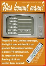Was kommt wann? Mein TV-Notizbuch