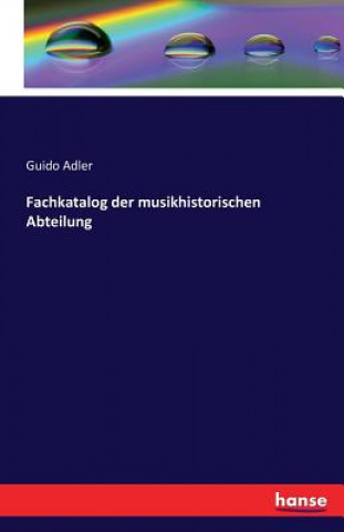 Fachkatalog der musikhistorischen Abteilung