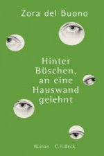 Hinter Büschen, an eine Hauswand gelehnt