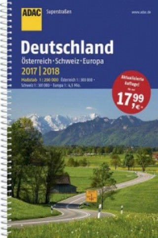 ADAC Superstraßen Deutschland, Österreich, Schweiz & Europa 2017/2018 1:200 000