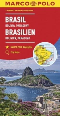 MARCO POLO Kontinentalkarte Brasilien, Bolivien, Paraguay 1:4 000 000