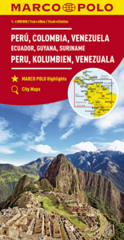 MARCO POLO Kontinentalkarte Peru, Kolumbien, Venezuela 1:4 000 000
