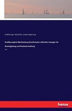 Grossherzoglich Mecklenburg-Strelitzischer officieller Anzeiger fur Gesetzgebung und Staatsverwaltung