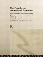 Founding of Institutional Economics