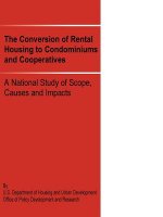 Conversion of Rental Housing to Condominiums and Cooperatives