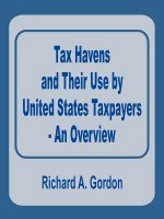 Tax Havens and Their Use by United States Taxpayers - An Overview