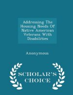 Addressing the Housing Needs of Native American Veterans with Disabilities - Scholar's Choice Edition