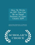 How to Write an IEP