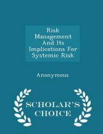 Risk Management and Its Implications for Systemic Risk - Scholar's Choice Edition