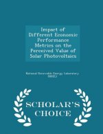 Impact of Different Economic Performance Metrics on the Perceived Value of Solar Photovoltaics - Scholar's Choice Edition