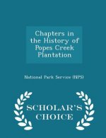 Chapters in the History of Popes Creek Plantation - Scholar's Choice Edition