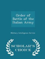 Order of Battle of the Italian Army - Scholar's Choice Edition