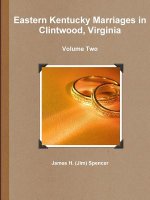 Eastern Kentucky Marriages in Clintwood, Virginia - Volume Two