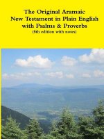 Original Aramaic New Testament in Plain English with Psalms & Proverbs (8th Edition with Notes)