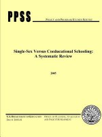 Single-Sex versus Coeducational Schooling: A Systematic Review