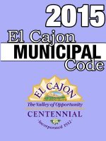 Cajon Municipal Code 2015