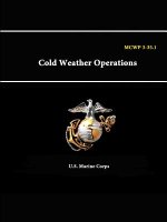 Mcwp 3-35. - 1 Cold Weather Operations