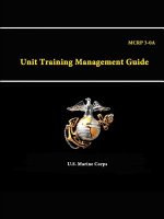 Unit Training Management Guide - Mcrp 3-0