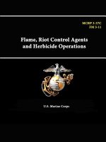 Flame, Riot Control Agents and Herbicide Operations - Mcrp 3-37c - Fm 3-11