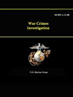 War Crimes Investigation - Mcrp 4-11.8b