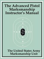 Advanced Pistol Marksmanship Instructor's Manual