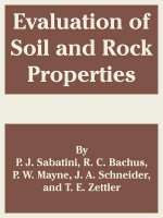 Evaluation of Soil and Rock Properties