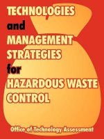 Technologies and Management Strategies for Hazardous Waste Control