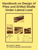 Handbook on Design of Piles and Drilled Shafts Under Lateral Load