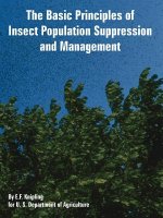 Basic Principles of Insect Population Suppression and Management