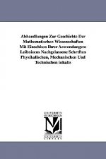 Abhandlungen Zur Geschichte Der Mathematischen Wissenschaften Mit Einschluss Ihrer Anwendungen