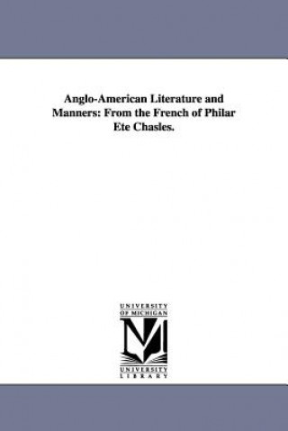Anglo-American Literature and Manners